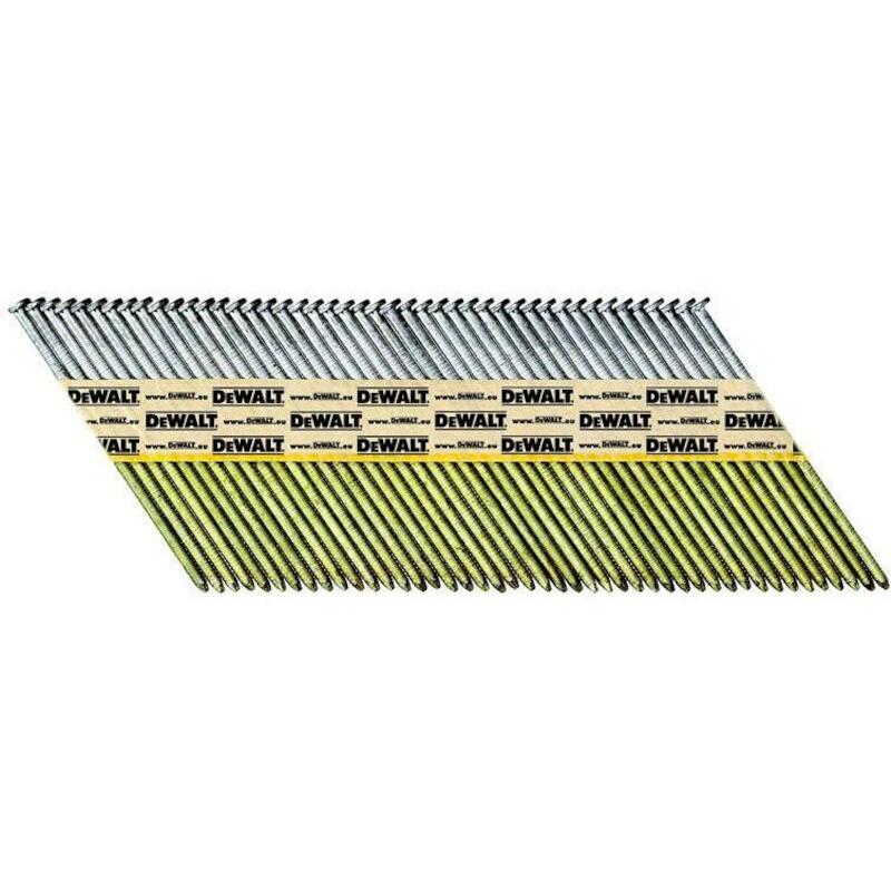 Dewalt - Clous sur bande papier - DNPT2863Z - 2,8 x 63 mm - 34 ° - Lisse - Brut - 2200 pièces - 02770404
