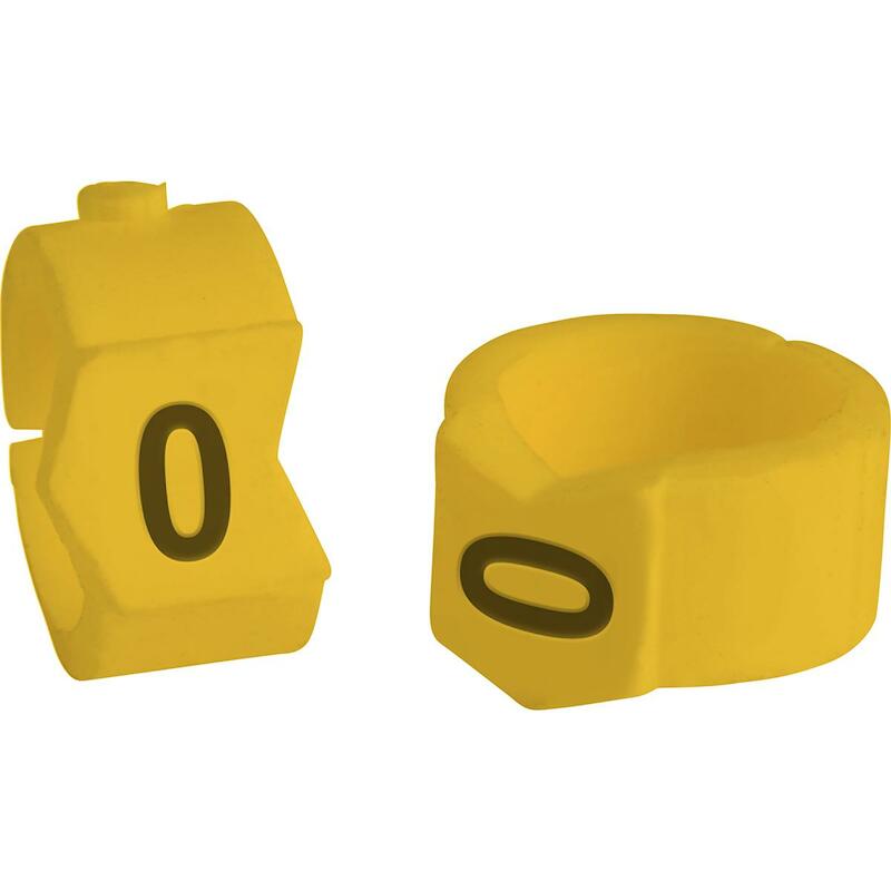 MARQUEUR '0' NOIR/JAUNE     333500(50)       BRADY