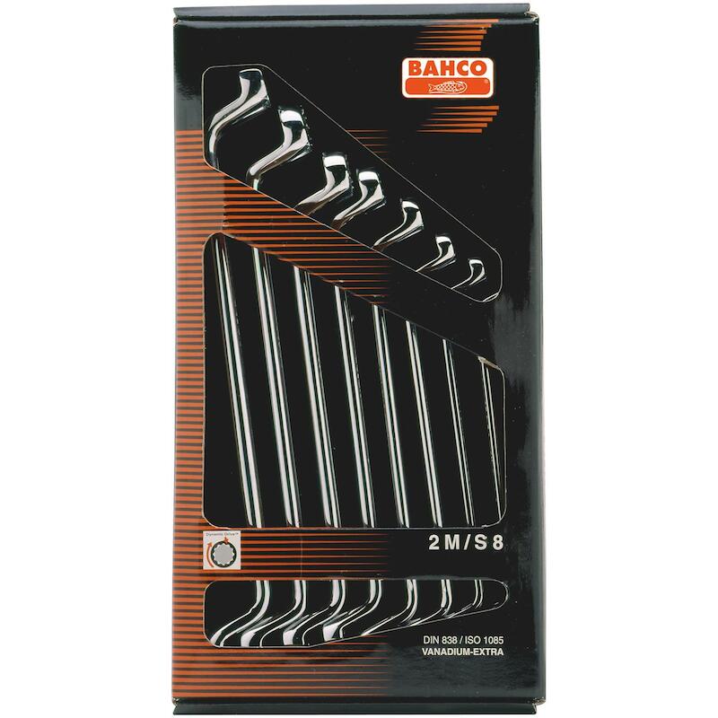 RINGSLEUTELSET 6X7-20X22MM  2M/S8 (8ST)      BAHCO