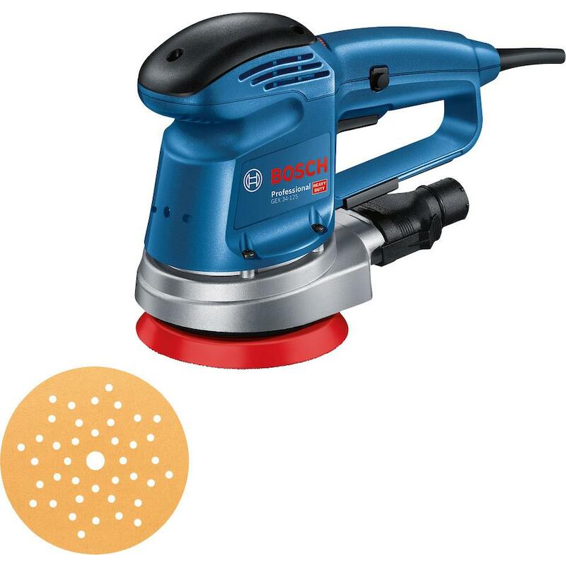 Bosch - Excenterschuurmachine - gex 34-125 - 340 w - ø 125 mm - in kartonnen doos - 03077323