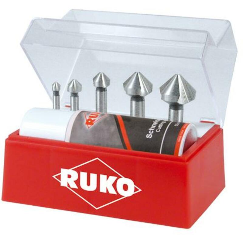 VERZINKFREESSET DIN335 C90° HSS 5-DELIG       RUKO