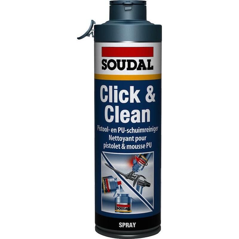 REINIGER PU-SCHUIM    500ML CLICK&CLEAN     SOUDAL