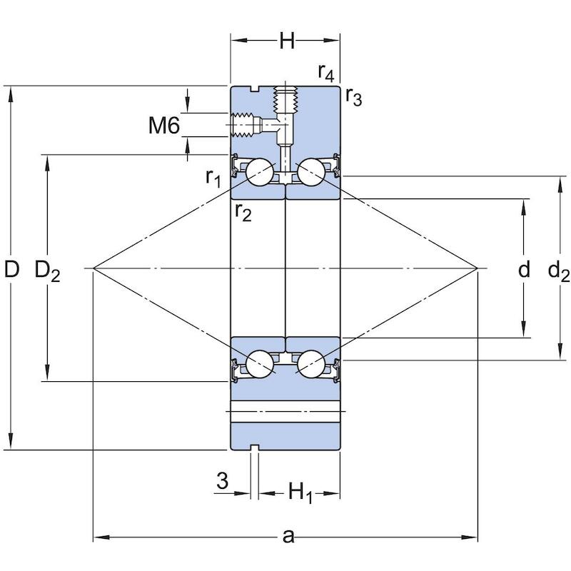 HOEKCONTACTKOGELTAATSLAGER - SKF BEAM 020068-2RS