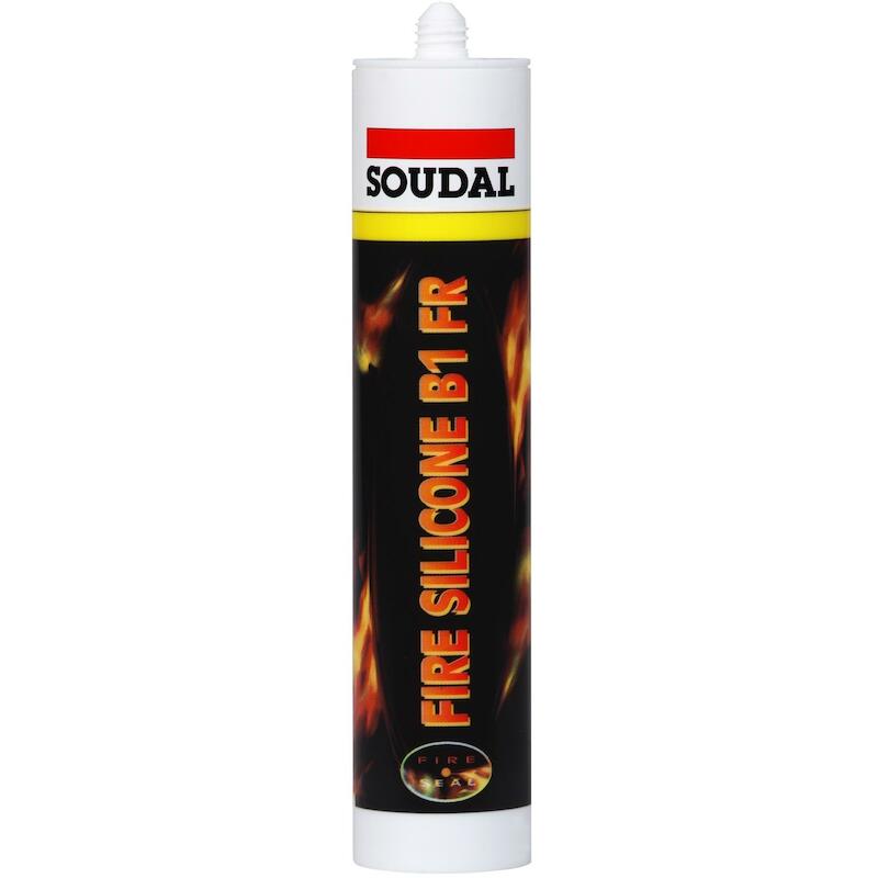 MASTIC GRIS RÉS.FEU   300ML FIRE SILICONE B1 FR