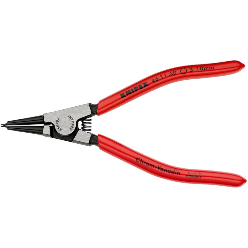 KNIPEX 4611A0 BORGVEERTANG ZWART GEATRAMENTEERD 140 MM