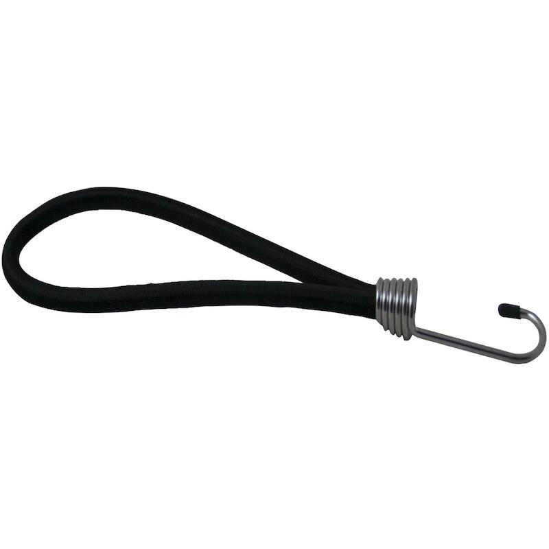 ELASTIEK LUS PE ZWART+HAAK  8MM X 200MM (10ST) LED