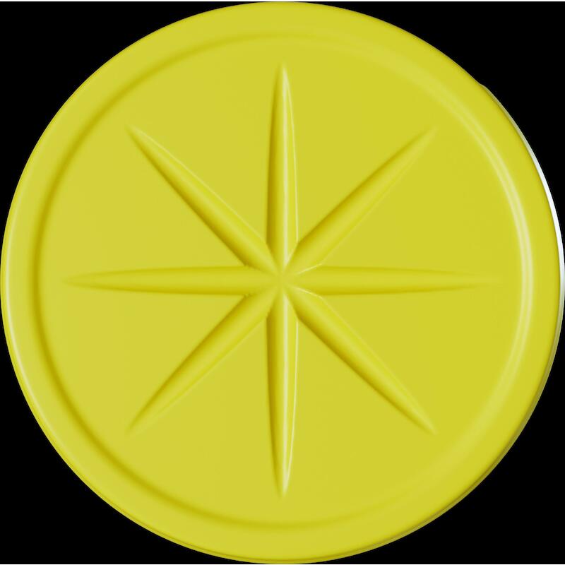 FÛT + COUVERCLE HDPE 75,7L  EDR16500YL JAUNE EAGLE