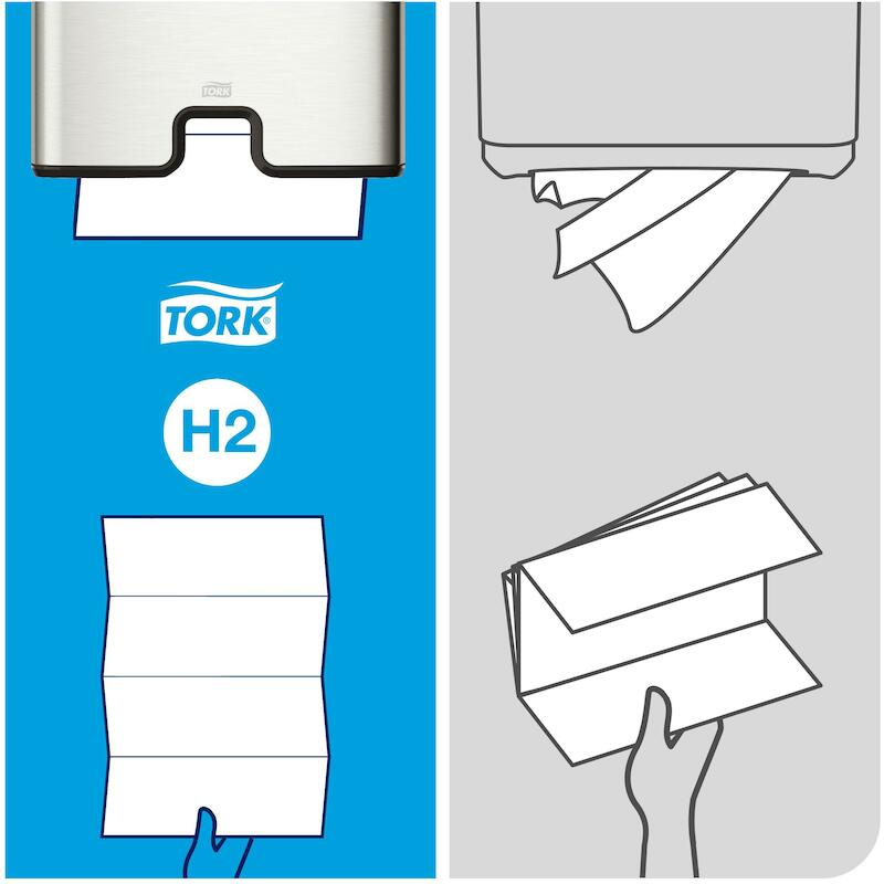PAPIER 2 LAAGS - TORK 100288 - ( 34 CM)
