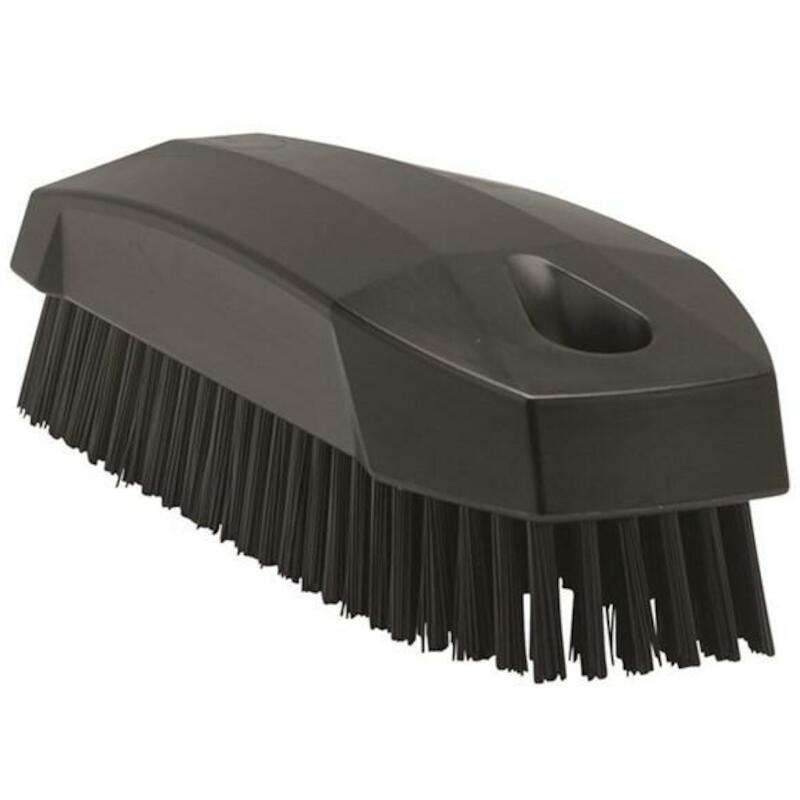 NAGELBORSTEL POL.HARD ZWART 6440/9  130X50MM VIKAN