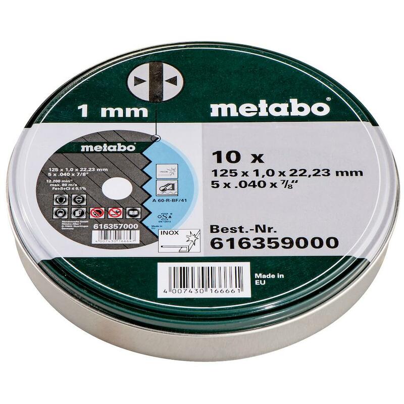 SNIJSCHIJF 125X1X22,23MM    616359000  (10ST)METAB