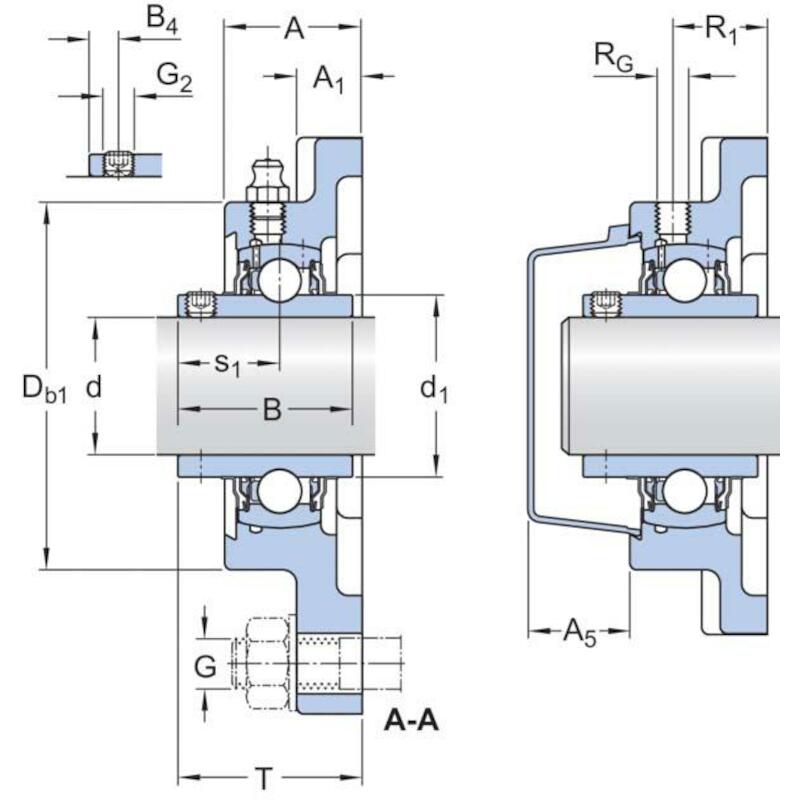 Y-FLENSLAGERBLOK            UCF 214            SKF