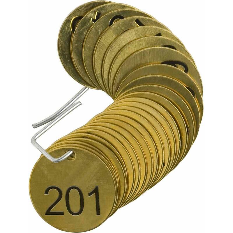 IDENTIFICATIEPLAAT - BRADY 023208 - 38 MM 201-225(25 EA)
