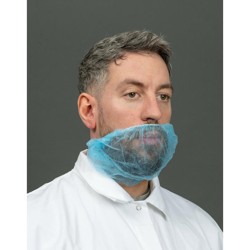 BAARDMASKER BLAUW 45CM 1 EL.9001962 (100ST) HY@PRO