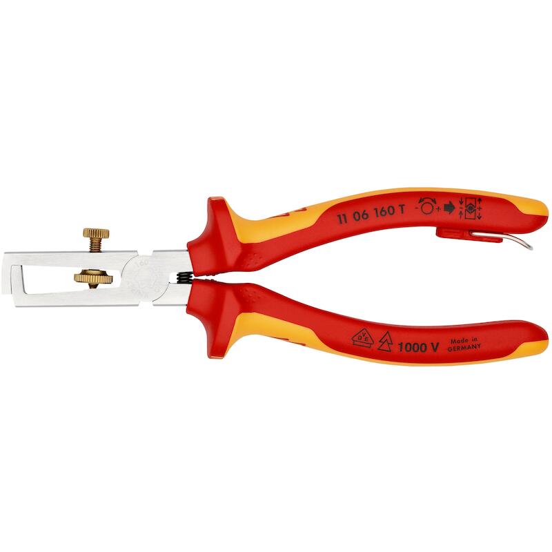 STRIPTANG VDE + HAAK VALBEV 11 06T - 160MM  KNIPEX
