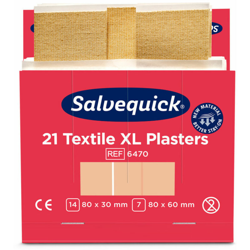 PANSEMENT TEXTILE XL        6470    (6X21PC) SALVE
