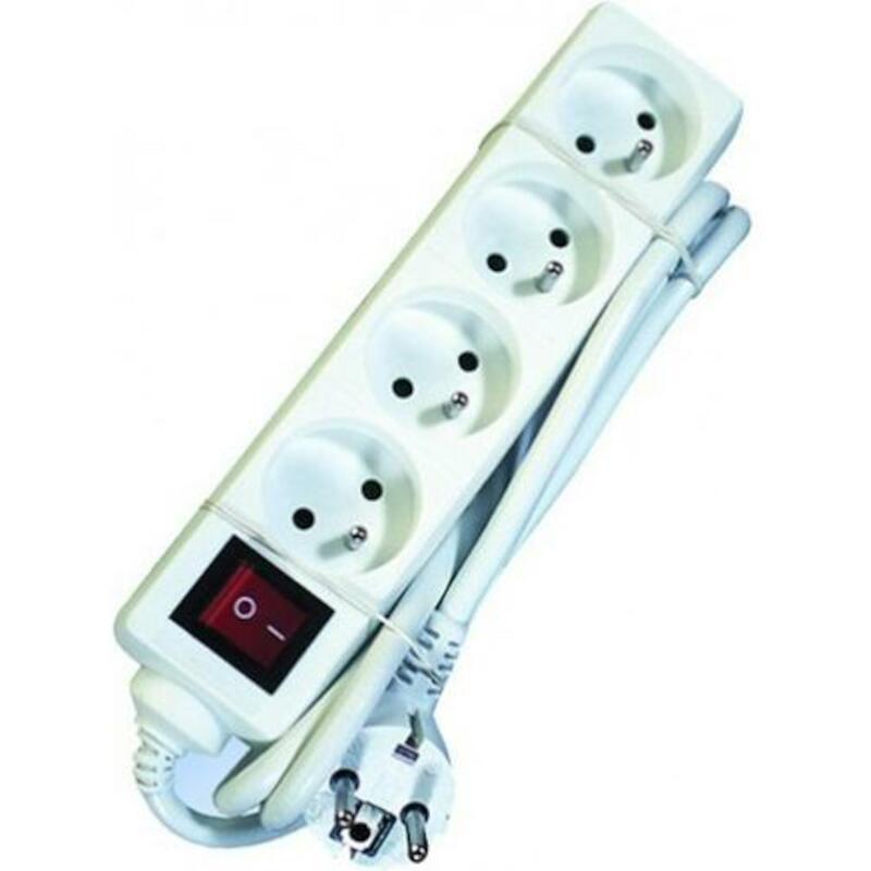 BLOC MULTIPRISE 4X2P+T-16A  38316(+INT.)3M   BLANC