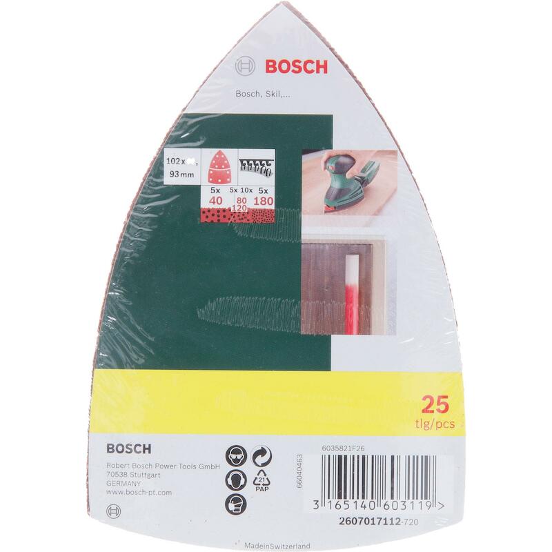 SET FEUILLE ABR.DELTA 102MM 2607017112(25PC) DIV.