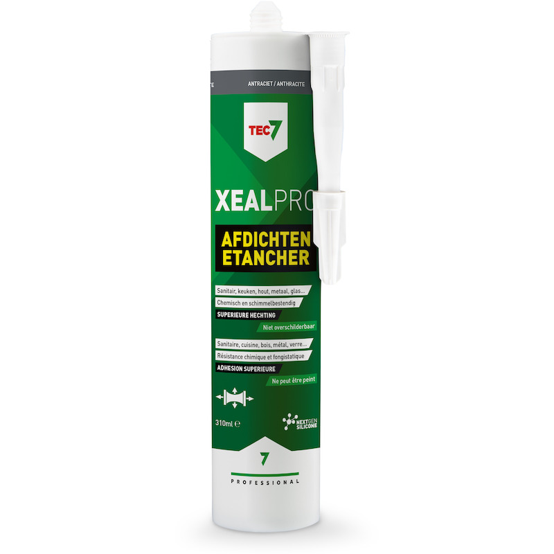 TEC7 - mastic d'étanchéité - XealPro - anthracite - cartouche - 310 ml - 02786117