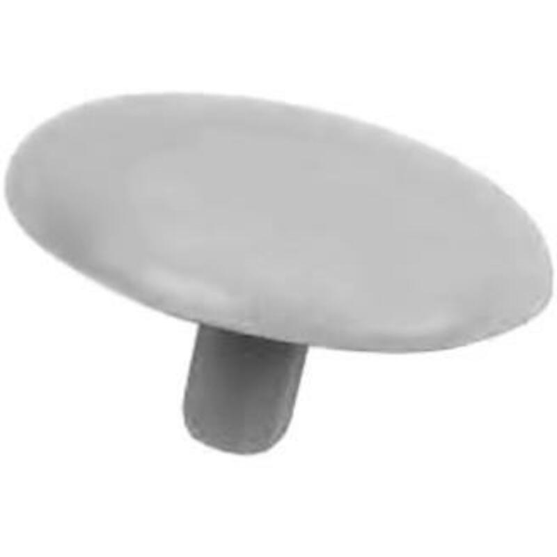 AFDEKKAP MET PIN GRIJS    12/2,5/6 - RAL 7001
