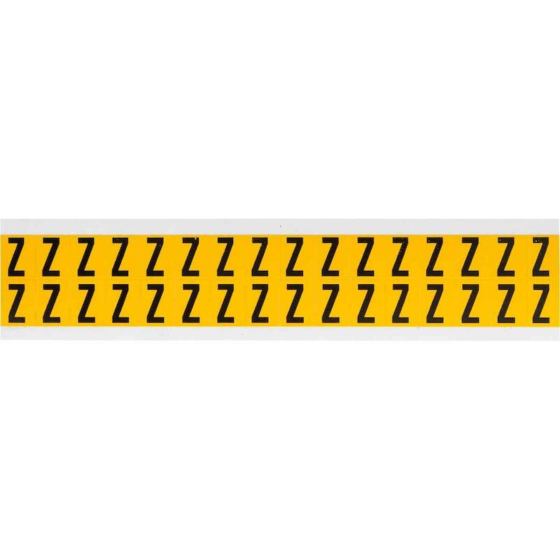 LETTER - BRADY 044035 - 'Z' ZWART OP GEEL 14X19 MM(800 EA)