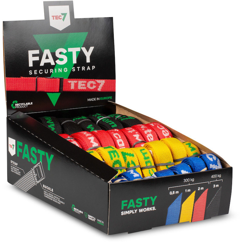 SANGLE D'ARRIMAGE PP        FASTY DISPLAY 40PC TEC