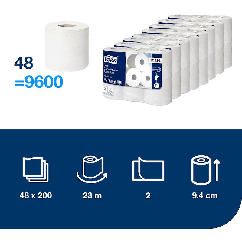 PAPIER-WC PREMIUM 2-PLIS    12292     (48 RL) TORK