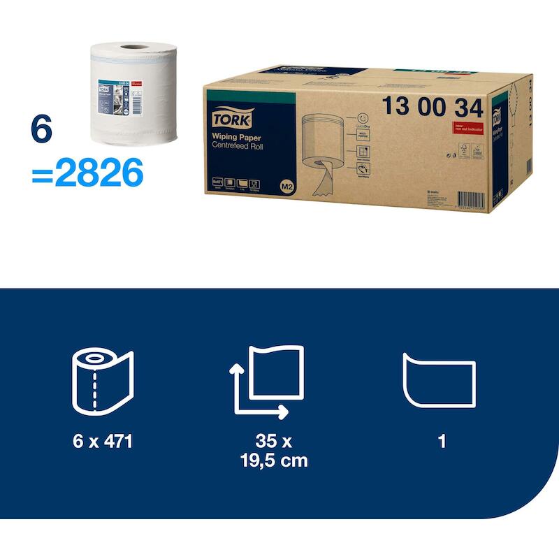 PAPIER 1 LAAGS - TORK 130034 - ( 471 EA)
