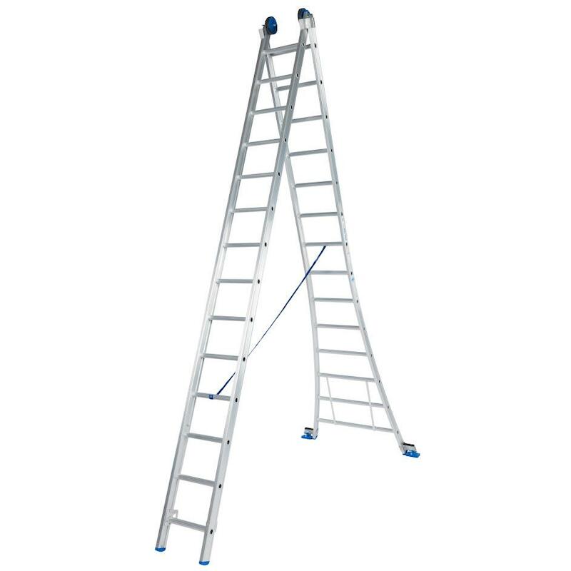 LADDER OPEN VOET   2X14 SPORTEN C14 - 6,50M SOLIDE