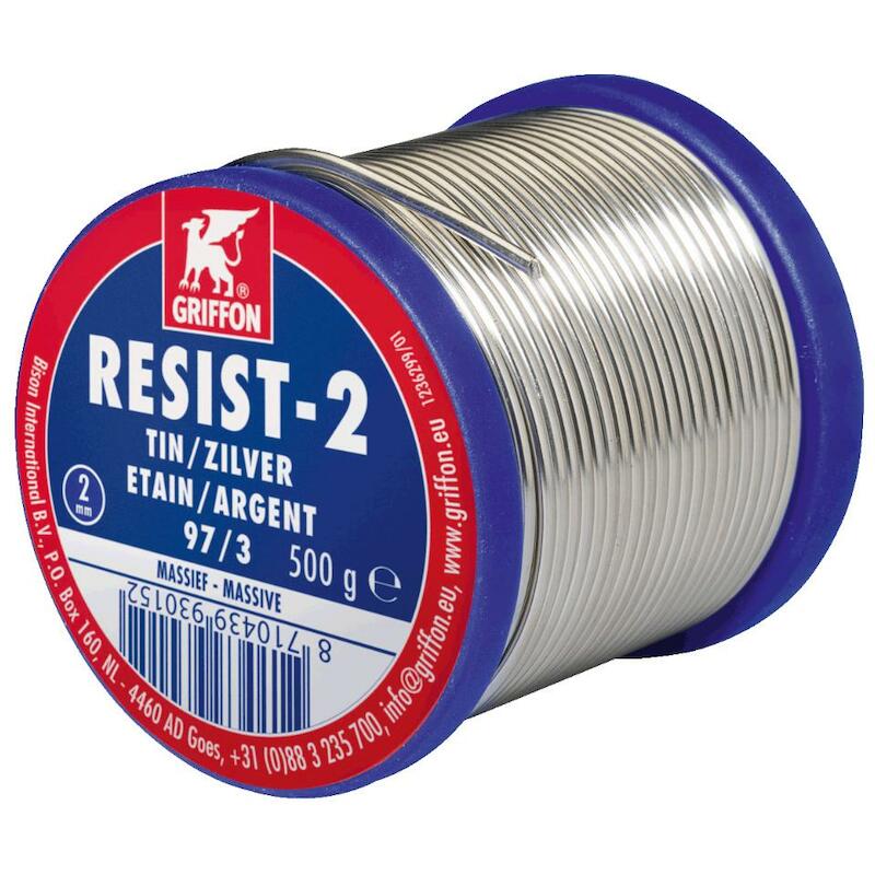 DRAADSOLDEER TIN/ZILVER 2MM 97/3 HK (500G) GRIFFON