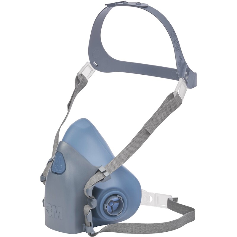HALFGELAATSMASKER SILICONERUBBER     7502 - MEDIUM