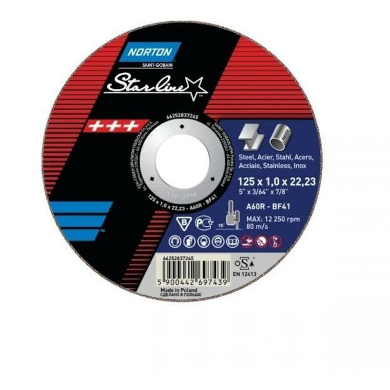 DISQUE TRONÇ. 125X1,0X22,23 STARLINE        NORTON