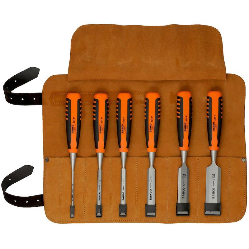 STEEKBEITELSET IN ETUI(LEER)424P-S6-LR  (6ST)BAHCO