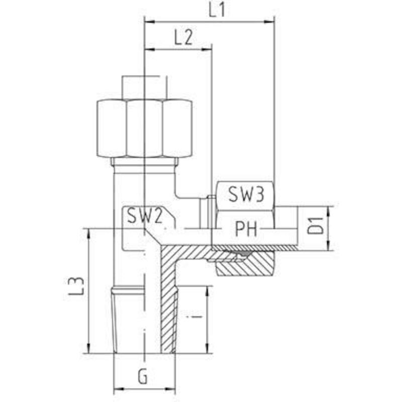 T-INSCHROEFKOPPELING        LE-S-12-R 1/2"-K    PH
