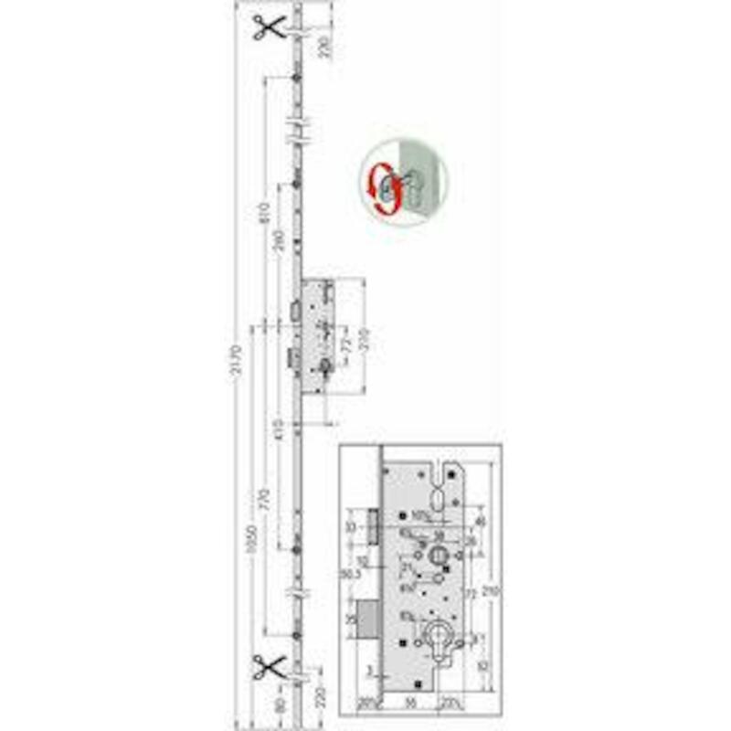5-PUNTSLUITING SL.BED. ZN AS8772AN-F1
