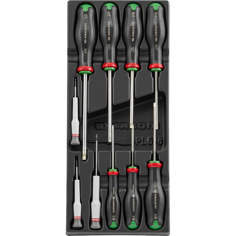 Facom - Schroevendraaierset in module - ProTwist Resistorx - 10-DELIG - MOD.AT6 - 02948863