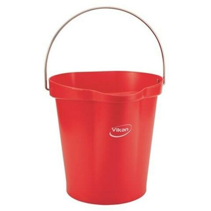 SEAU PP/INOX ROUGE          5686/4 - 12L     VIKAN
