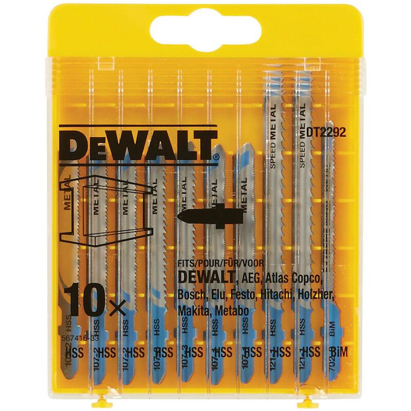 JEU LAMES SCIE SAUTEUSE MÉT DT2292-QZ (10PC)DEWALT