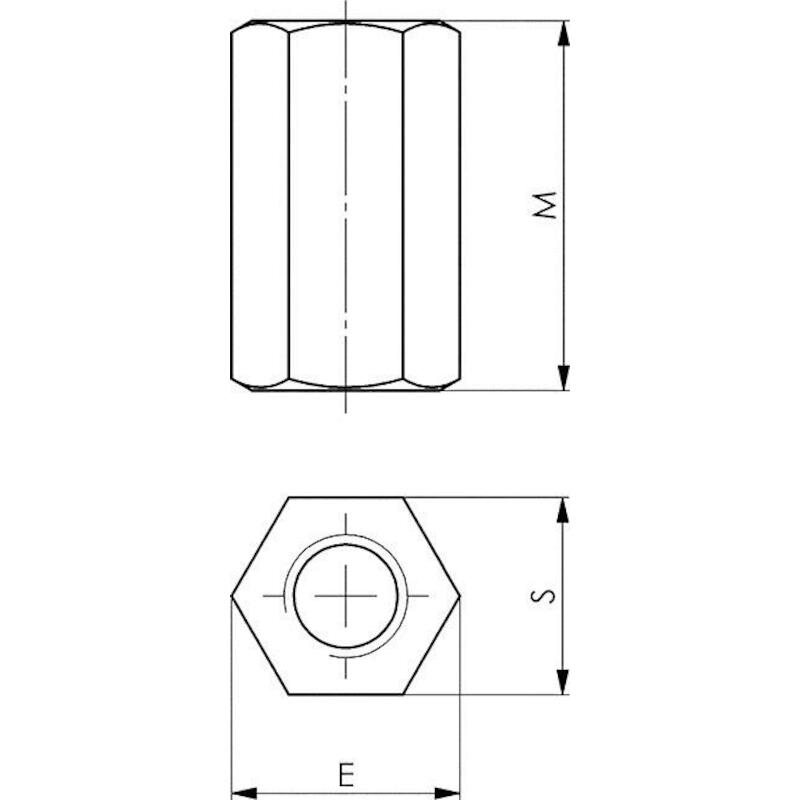 ECROU ALLONGE               6334 - M 12        AMF
