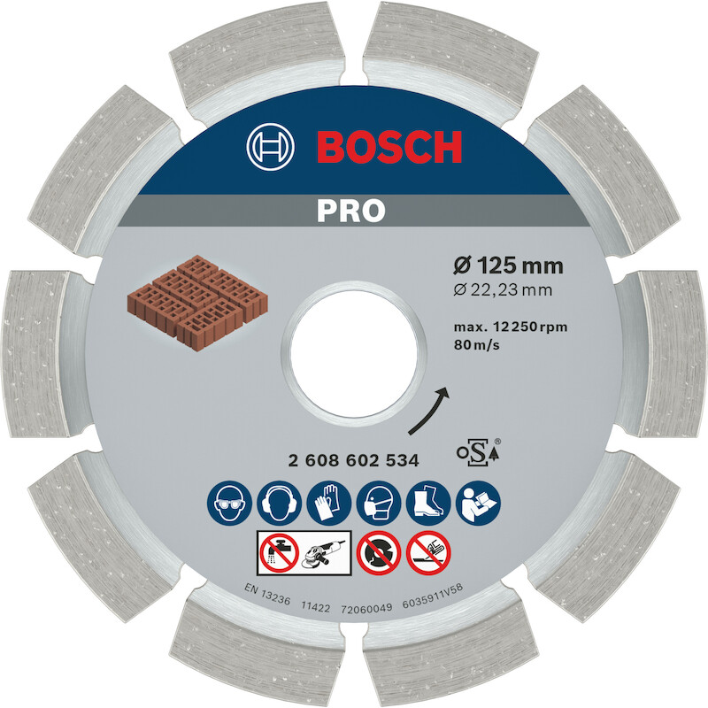 Bosch - Diamond mortar raking disc - Expert for Mortar - ø 125 x 22.23 x 6 mm - 2608602534 - 02225084