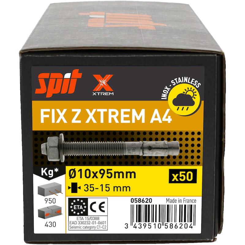 Spit - segmentanker - Fix z Xtrem - M10 x 95 mm - rvs A4 - 03194083