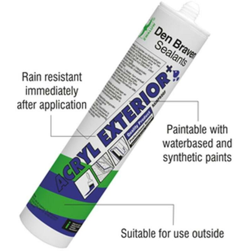 PÂTE D'ÉTANCH. BLANC  310ML ACRYL EXTERIEUR + ZWAL