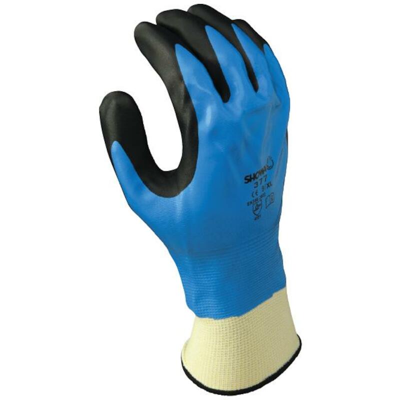 Showa - Werkhandschoenen - 377 - Maat 8 - en 388:2016 4121X - Blauw/zwart - 02336441