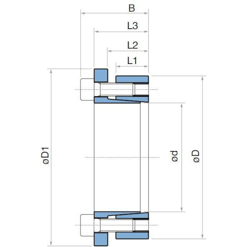 MOYEU D'ASSEMBL.AUTOCENTRÉ TLK133 - 40X65   TOLLOK