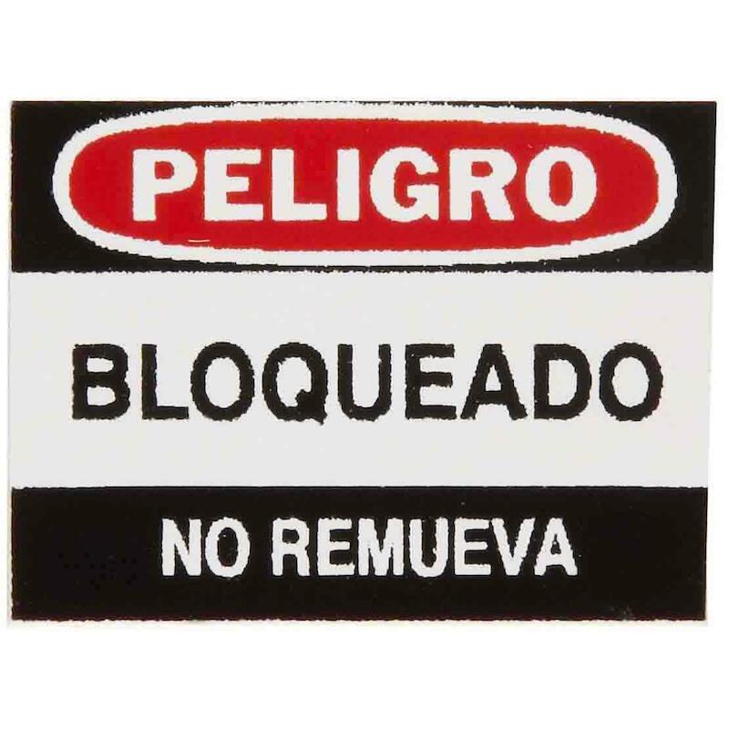 ETIQ.CADENAS 'PROPRIEDAD...'050292(6PC)27,94X20,32
