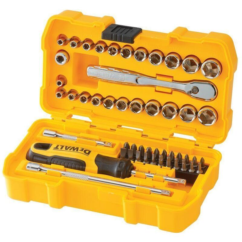 HANDDOPPENSET 1/4" + RATEL  DWMT81610-0 (50ST)DEWA