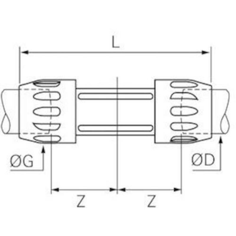 RACCORD DROIT 63 X 63MM     6606 63 00    TRANSAIR