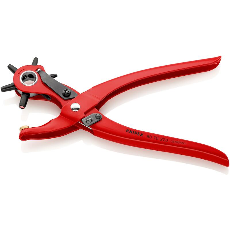 KNIPEX 9070220 REVOLVERPONSTANG ROOD POEDERGECOAT220 MM