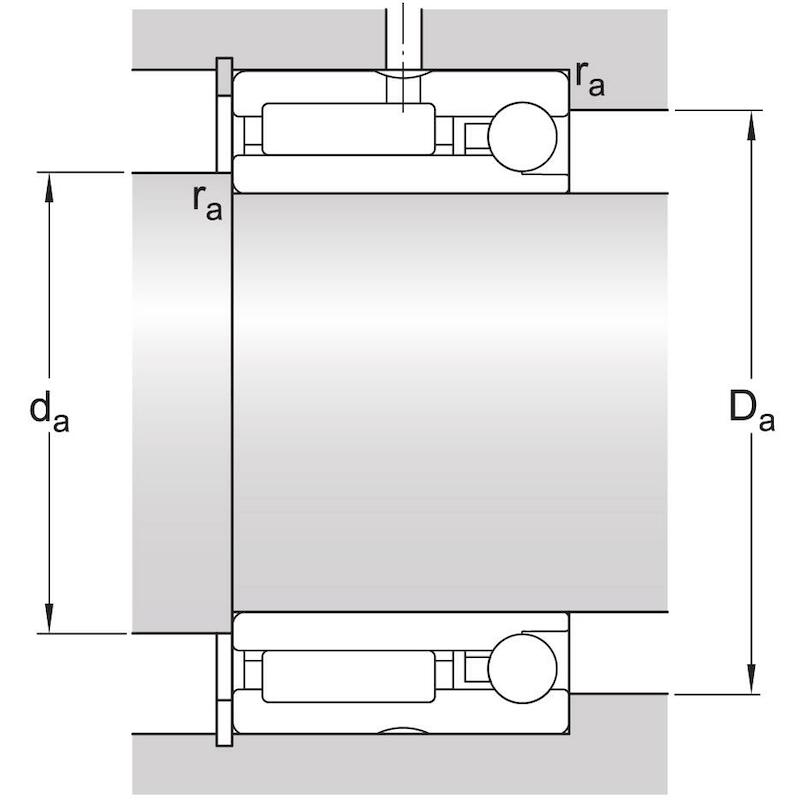 NAALD/HOEKCONTACTKOGELLAGER - SKF NKIA 5912