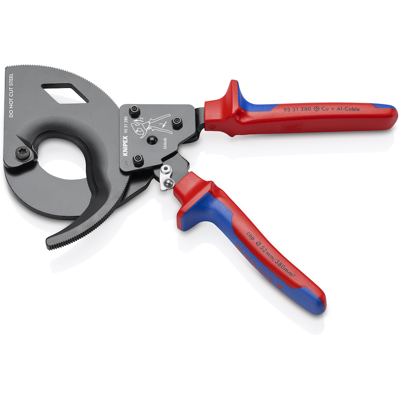 COUPE-CÂBLES À CLIQUET      95 31 - 280MM   KNIPEX
