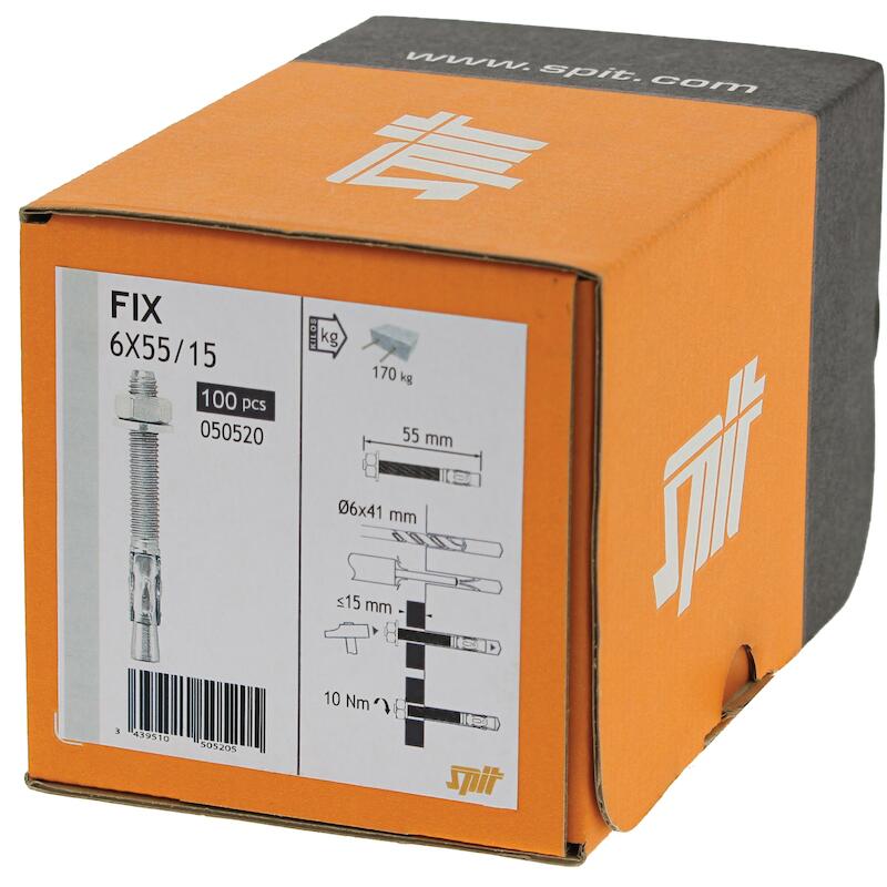 SEGMENTANKER M6X85/45    ZN FIX3       050530 SPIT